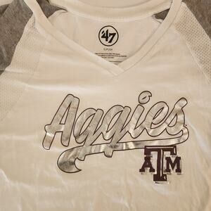 Womens Vneck Texas A&M Aggies Tshirt Size Small